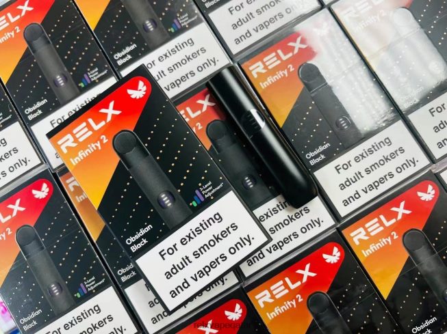 RELX Infinity 2 جهاز بخار BR4LRZ66 RELX فيب سبج أسود