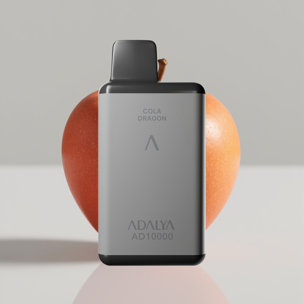 Adalya AD 10000 Puffs سيجارة إلكترونية للاستخدام مرة واحدة - رماد الفضاء، 14 مل، 2% نيكوتين، USB-C
