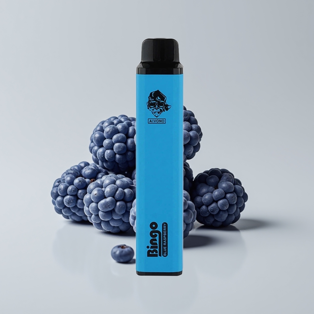 Aivono AIM BINGO 4000 Puffs - 1000mAh بطارية قابلة للشحن، 10 مل سعة السائل، توت أزرق