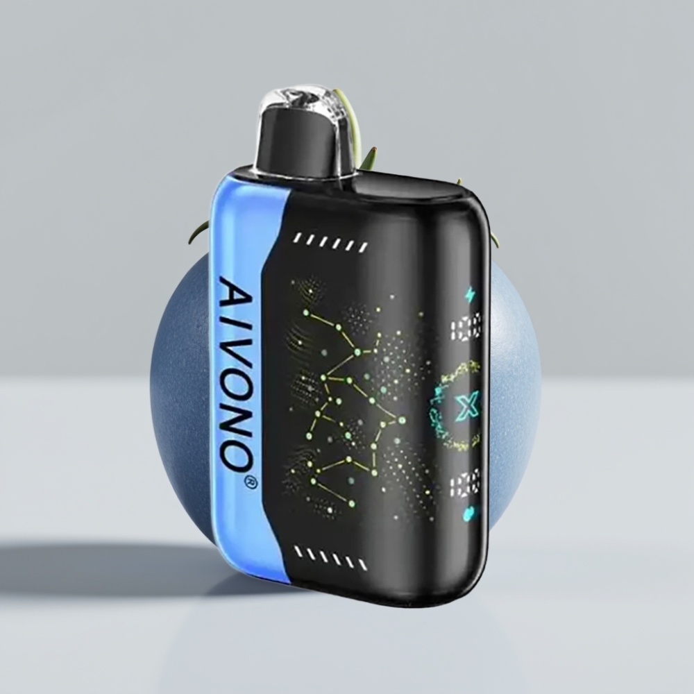 Aivono AIM BOOM 25000 Puffs - 0%،2%،3%،5% نيكوتين، 28ml سعة، 650mAh بطارية، شحن Type-C - بلو رانشر