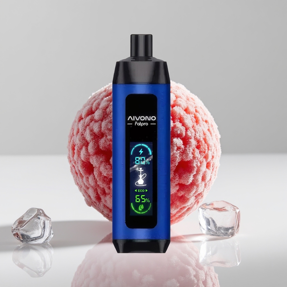 Aivono AIM FATPRO 22000 Puffs - 28ml، 5% نيكوتين، 600 مللي أمبير، 10 نكهات، توت جليدي
