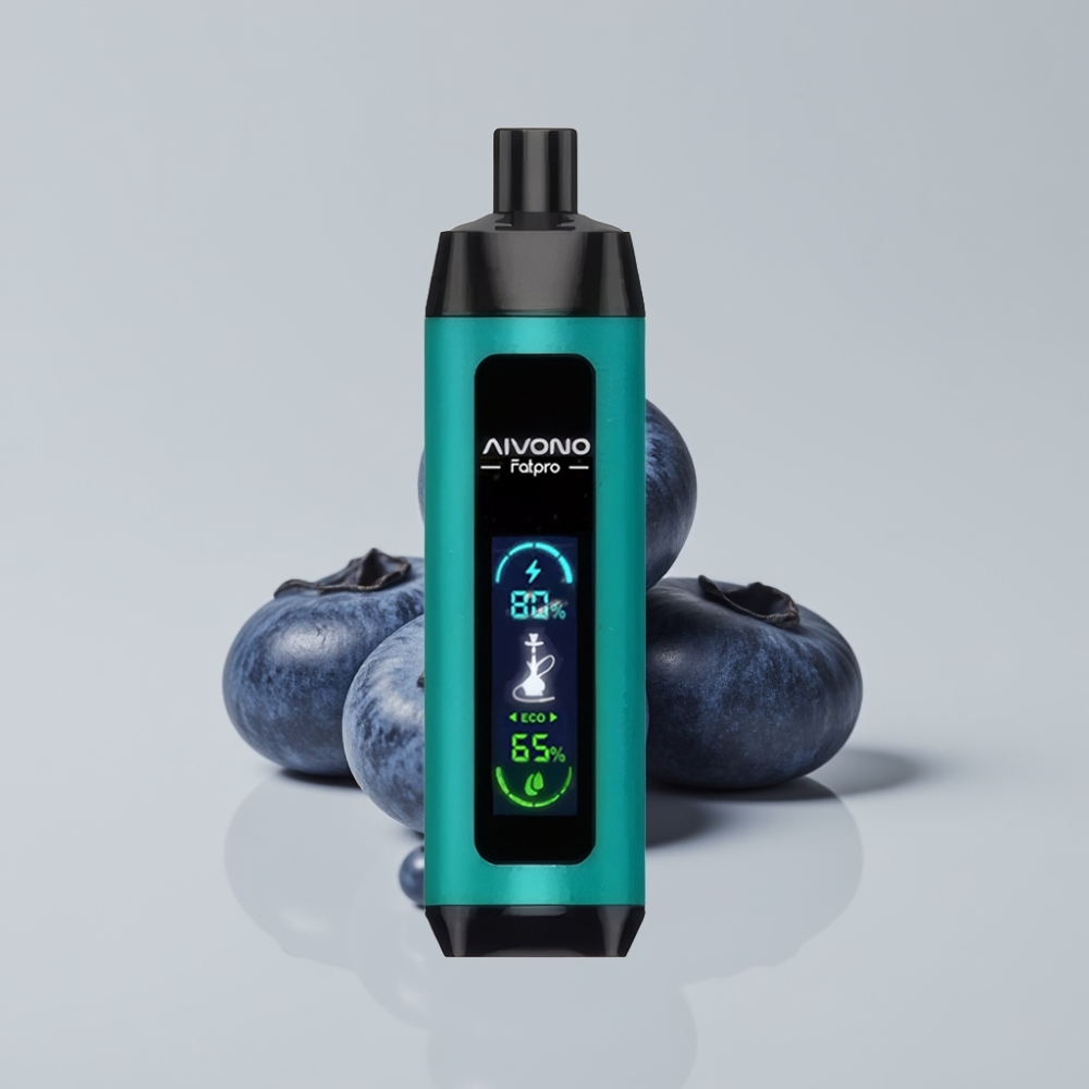 Aivono AIM FATPRO 22000 Puffs - 28ml، 5% نيكوتين، 600 مللي أمبير، 10 نكهات، بلوبيري
