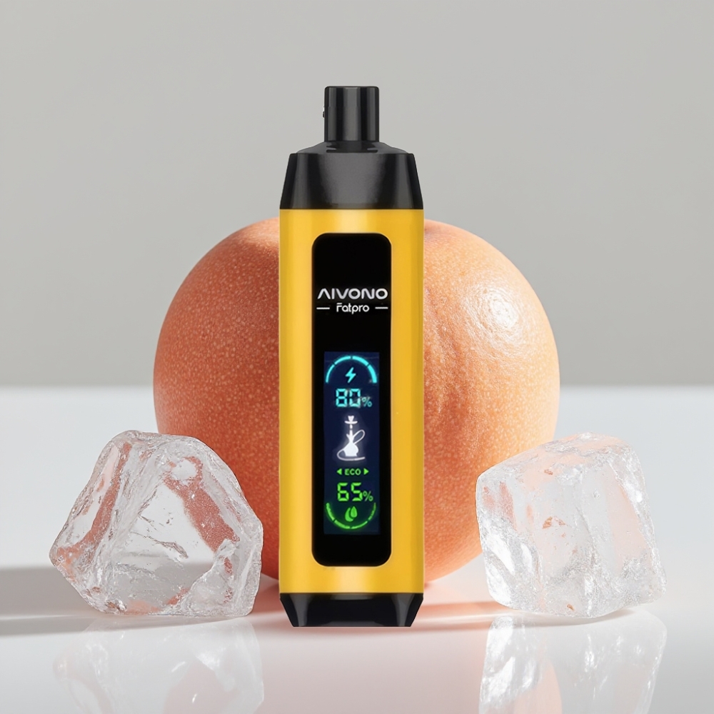 Aivono Aim Fatpro 22000 Puffs - 28ml E-liquid، 5% نيكوتين، 10 نكهات، 600mAh قابلة للشحن، Lush Ice (ثلج منعش)