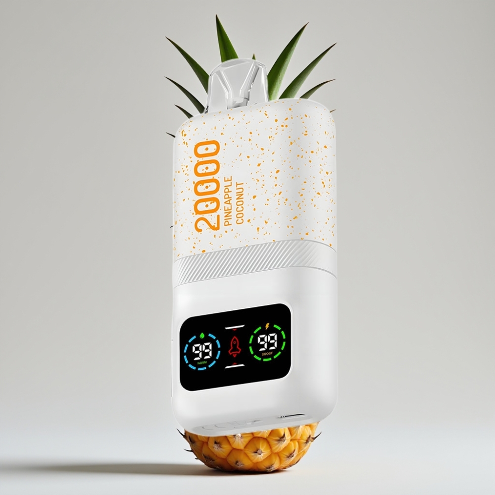 Aivono AIM MAGIC 20000 Puffs - أناناس وجوز الهند، 5% نيكوتين، شاشة LCD، شحن Type-C