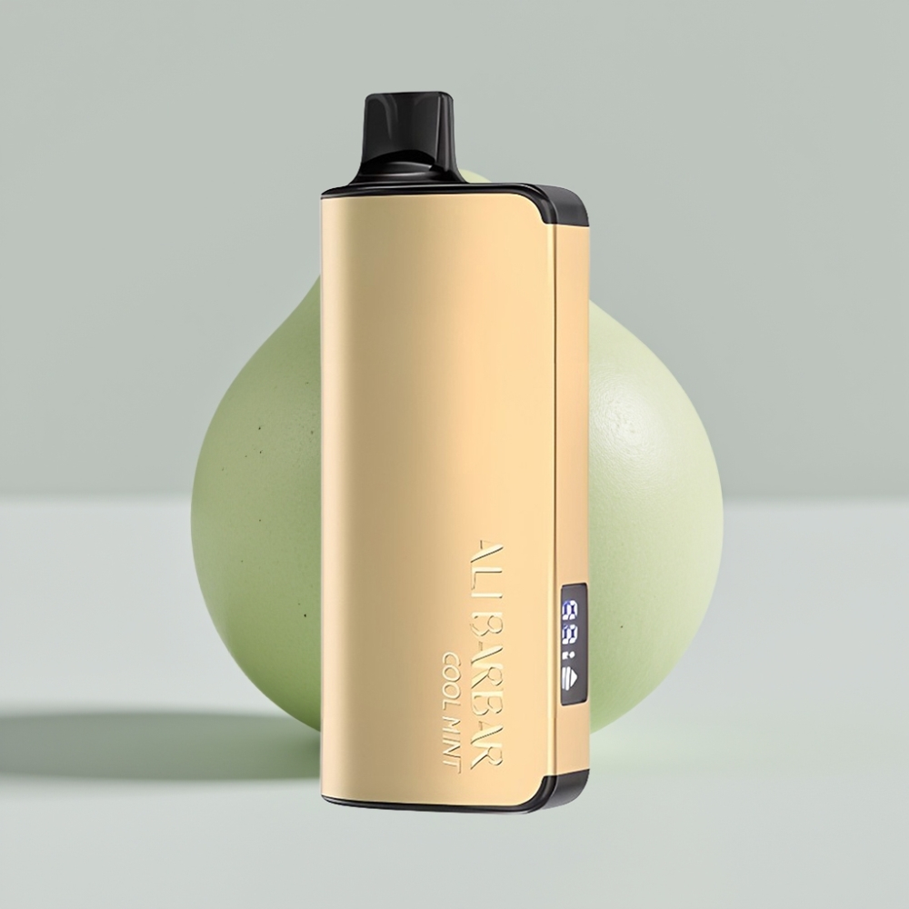 Alibarbar Ingot 9000 Puffs - 22ml سعة السائل، 2350mah بطارية، نعناع منعش