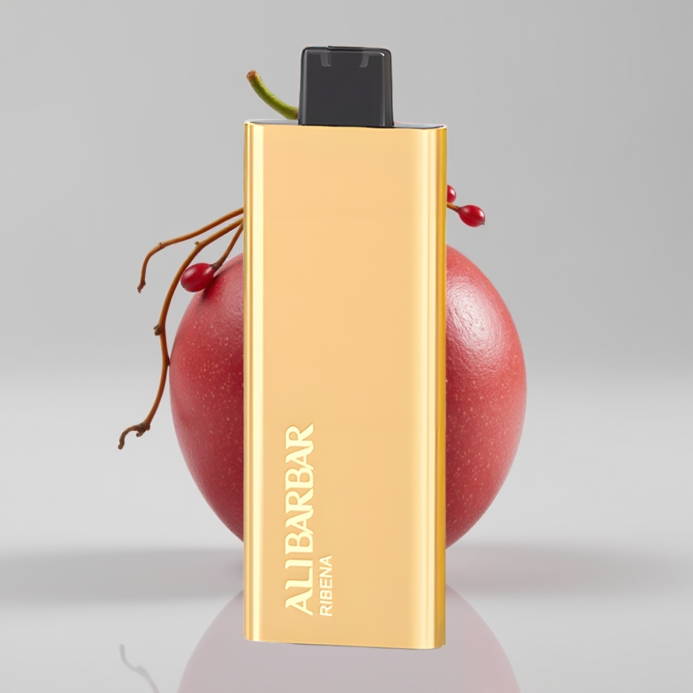 Alibarbar Pandora 7000 Puffs سيجارة إلكترونية للاستخدام مرة واحدة - 17 مل سعة، 7000 نفخة، 70 جرام وزن، نكهة ريبينا