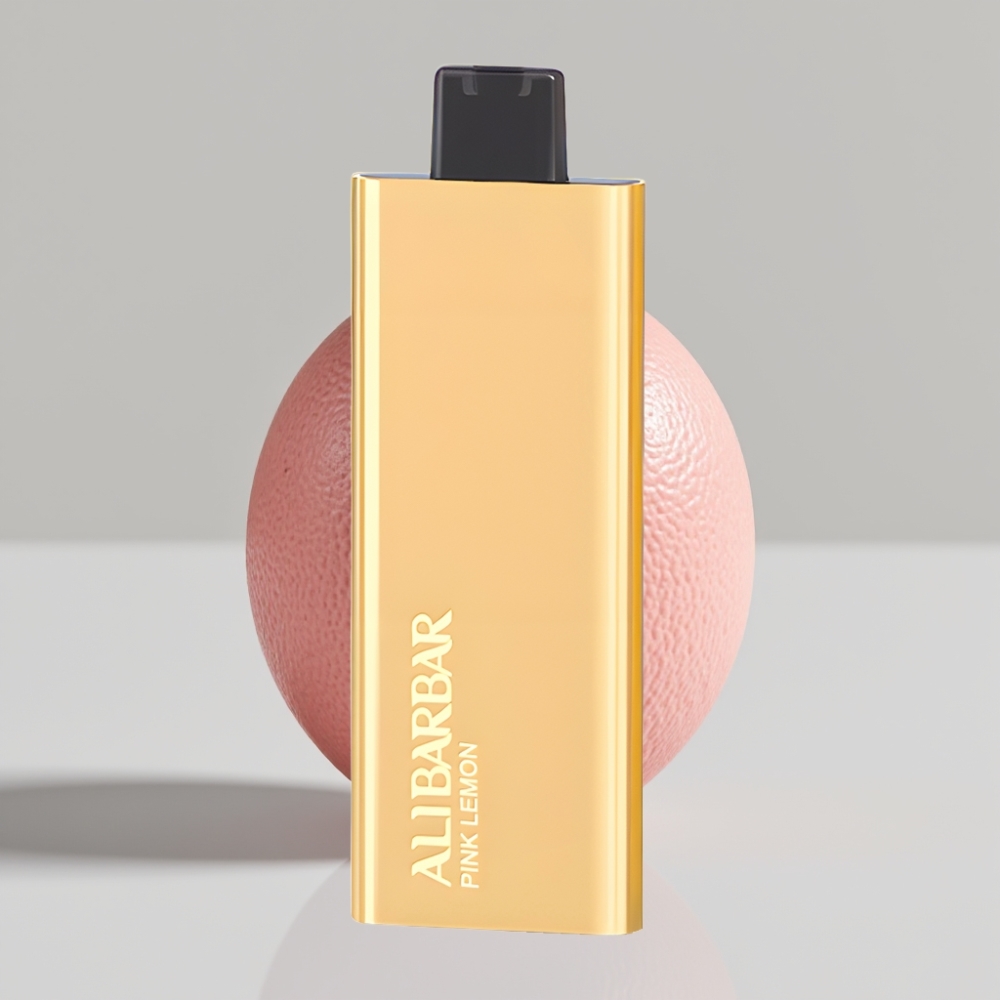 Alibarbar Pandora 7000 Puffs سيجارة إلكترونية للاستخدام مرة واحدة عصير الليمون الوردي – 7000 نفخة، 17 مل، 1.0 أوم