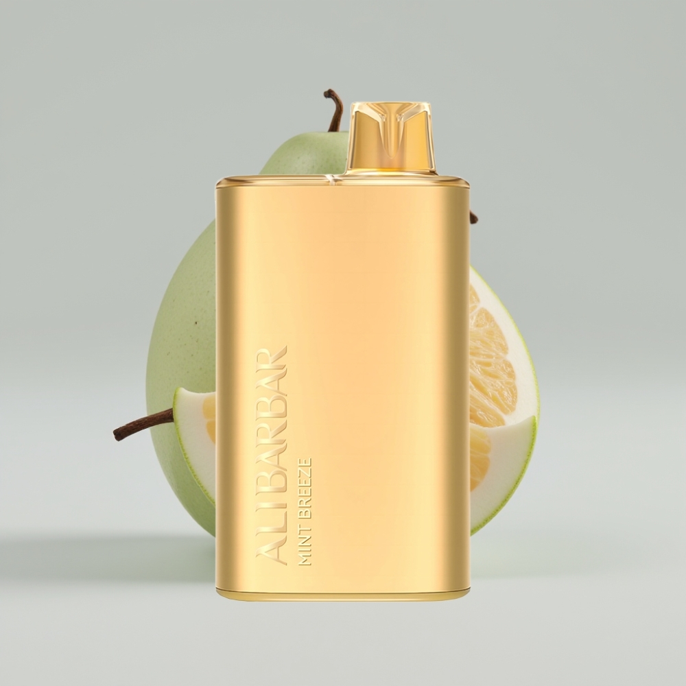 Alibarbar Rich 8000 Puffs سيجارة إلكترونية للاستخدام مرة واحدة Mint Breeze - سعة 20مل، 8000 نفخة، بطارية 2000 مللي أمبير
