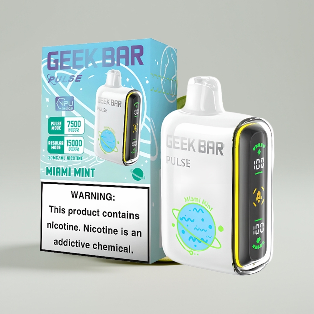 جيك بار بولس Geek Bar Pulse 15000 نفخة - سعة 16 مل، نيكوتين 5٪، شحن USB Type-C