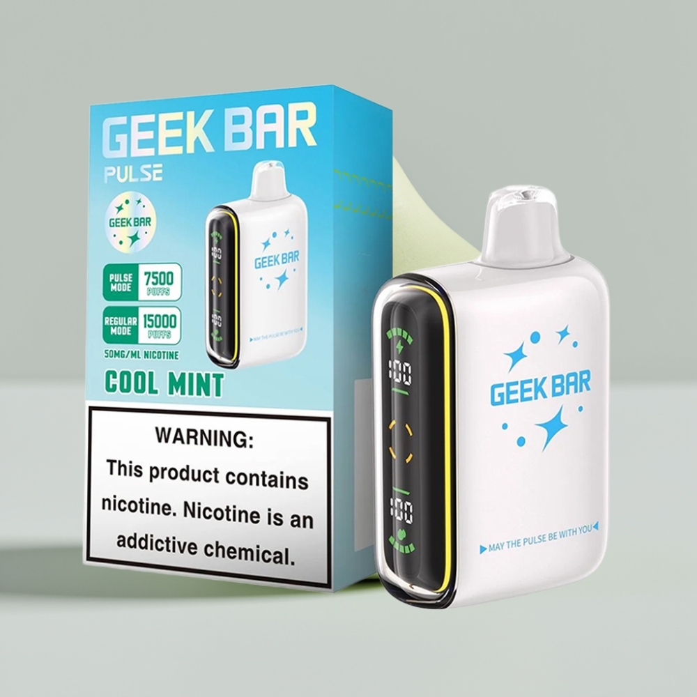 جيك بار بولس Geek Bar Pulse 15000 نفخة - سعة 16 مل، نيكوتين 5٪، شحن USB Type-C