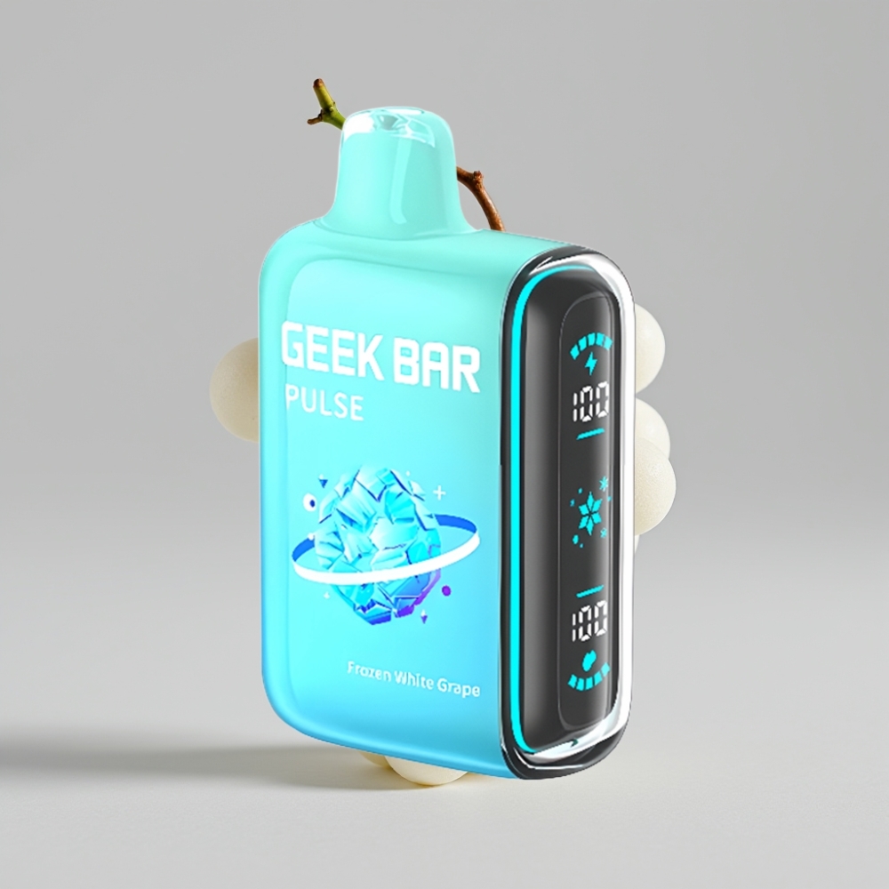 جيك بار بولس Geek Bar Pulse 15000 نفخة - إصدار فروزن، سعة 16 مل، نيكوتين 5%، شحن USB Type-C