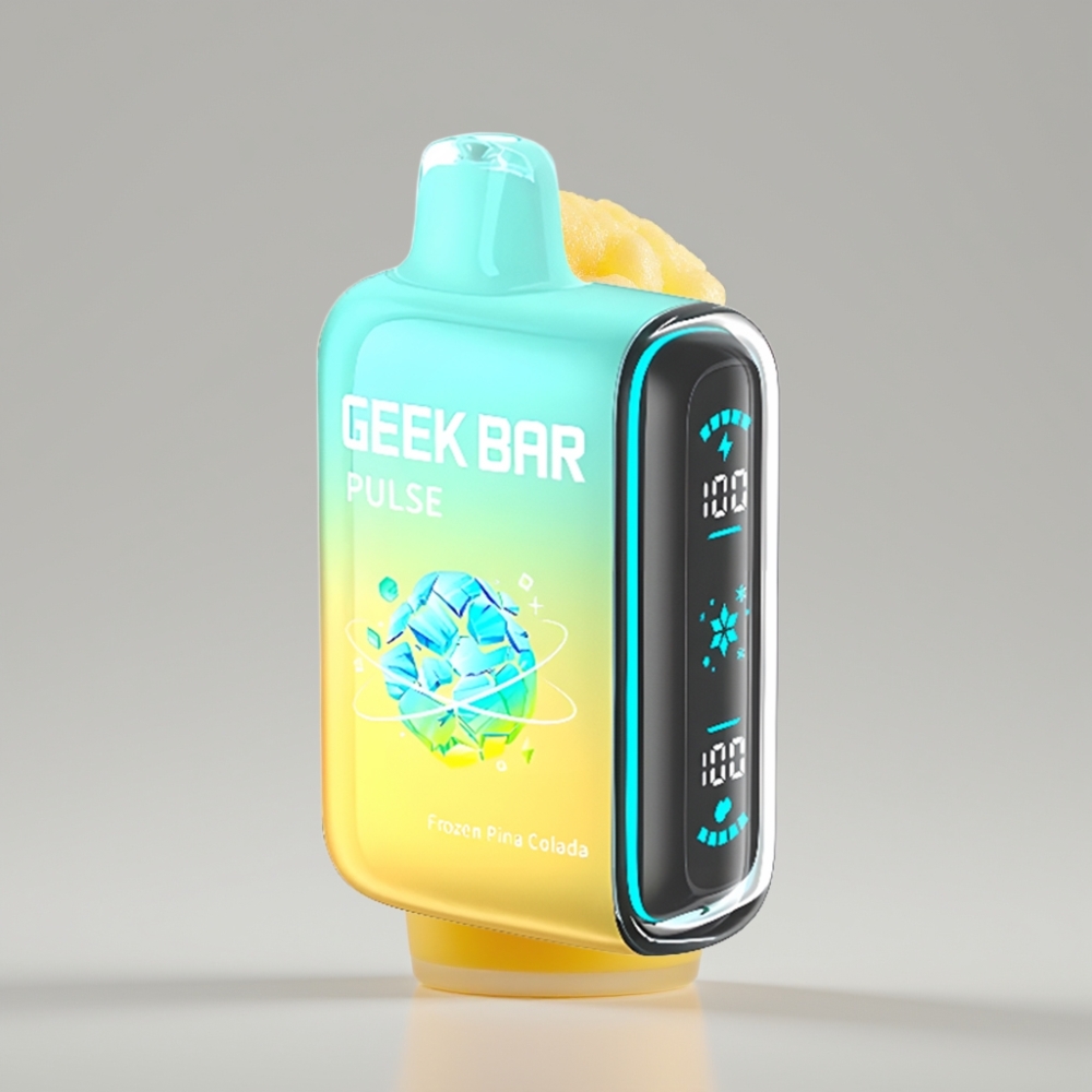جيك بار بولس Geek Bar Pulse 15000 نفخة - إصدار فروزن، سعة 16 مل، نيكوتين 5%، شحن USB Type-C