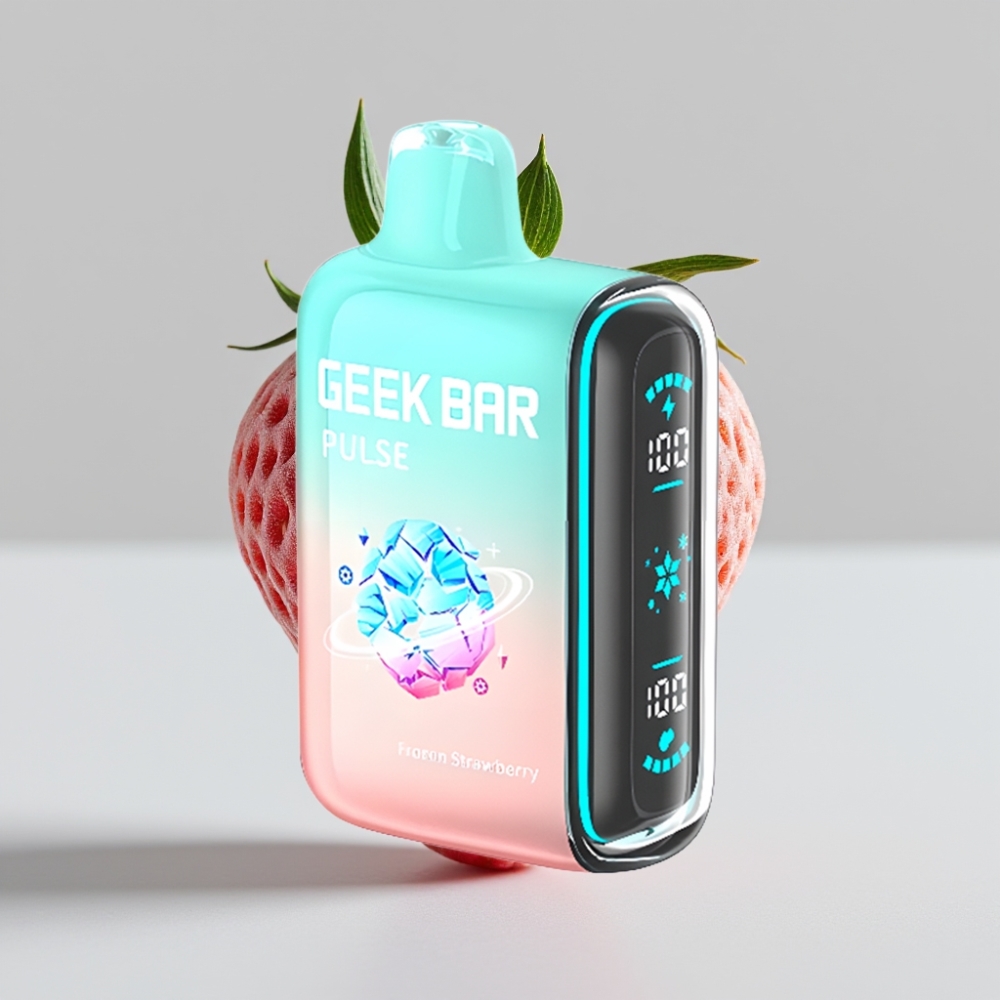 جيك بار بولس Geek Bar Pulse 15000 نفخة - إصدار فروزن، سعة 16 مل، نيكوتين 5%، شحن USB Type-C