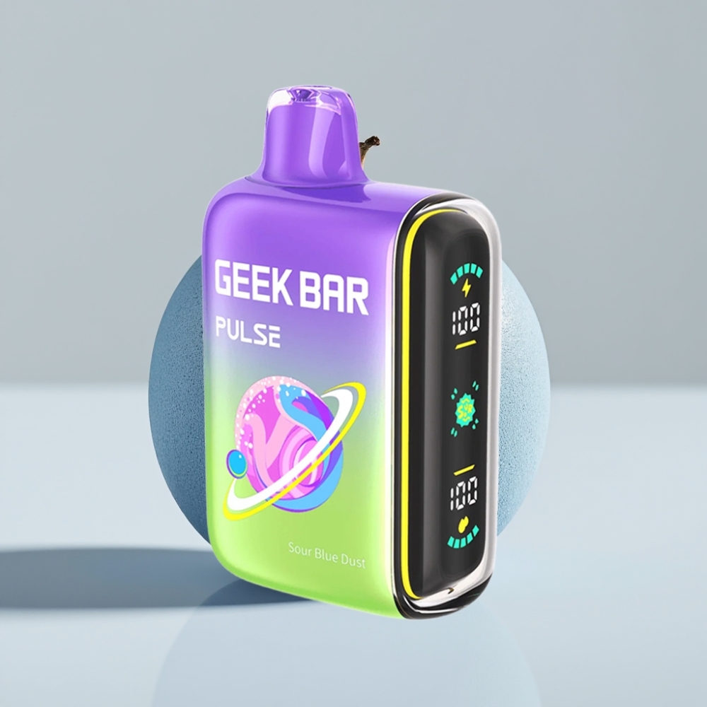 جيك بار بولس Geek Bar Pulse 15000 نفخة - نكهة حامضة، سعة 16 مل، نيكوتين 5%، شحن USB Type-C