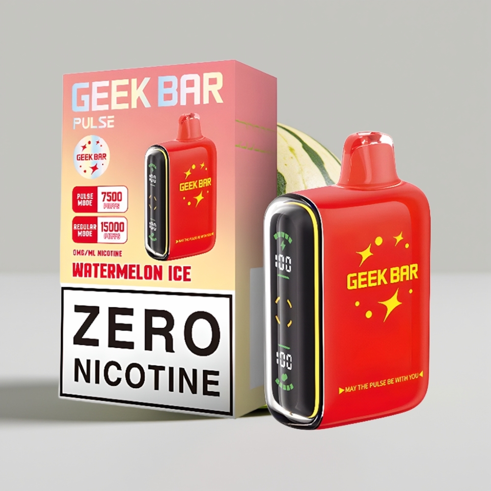 جيك بار بولس Geek Bar Pulse 15000 نفخة - 16 مل سعة، 5% نيكوتين، شحن USB Type-C