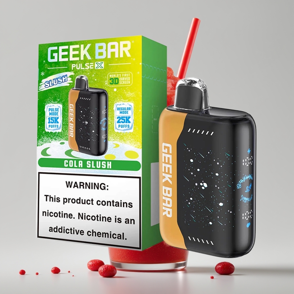 جيك بار بولس إكس Geek Bar Pulse X 25000 نفخة - 18 مل سائل، شاشة منحنية، شحن USB Type-C