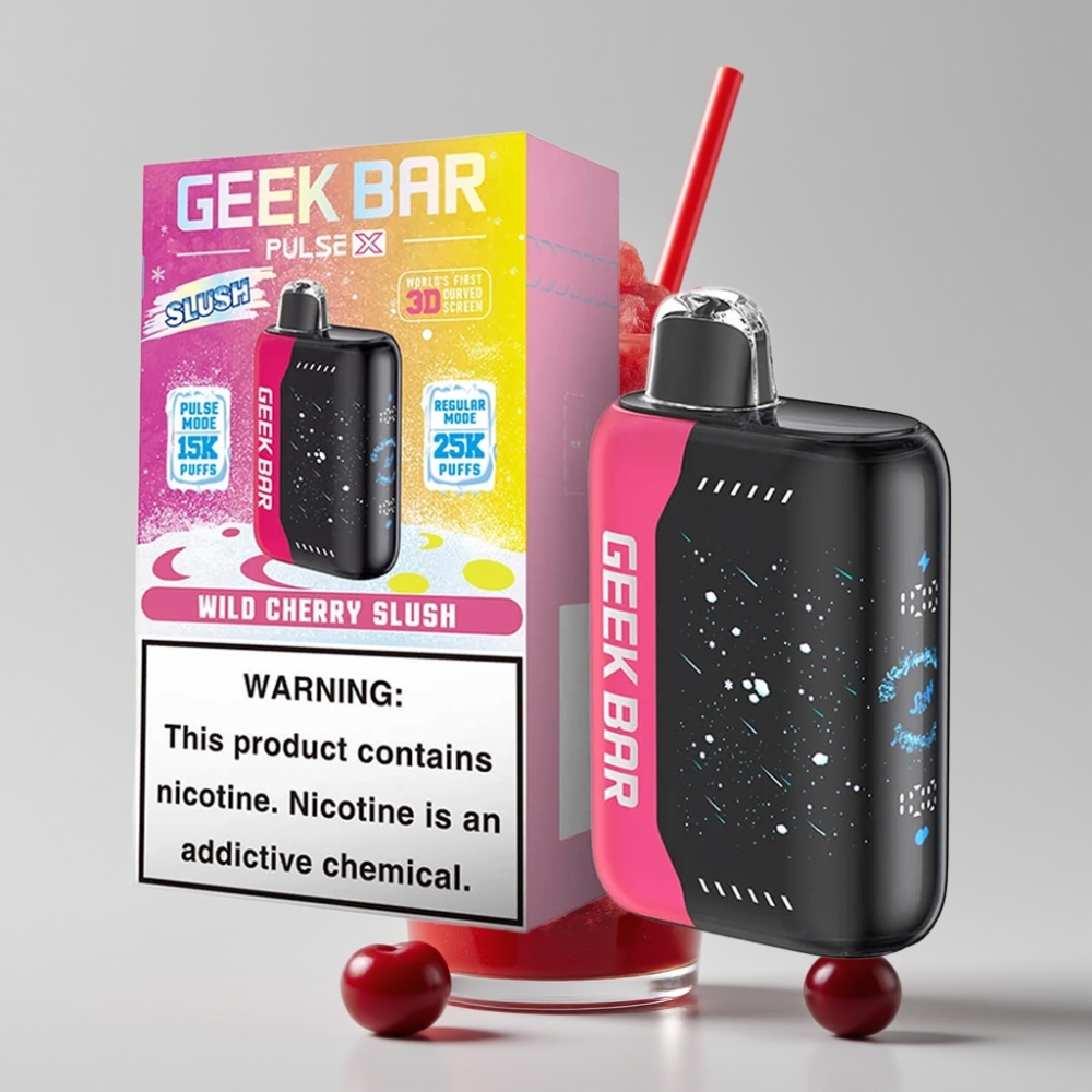 جيك بار بولس إكس Geek Bar Pulse X 25000 نفخة - 18 مل سائل، شاشة منحنية، شحن USB Type-C