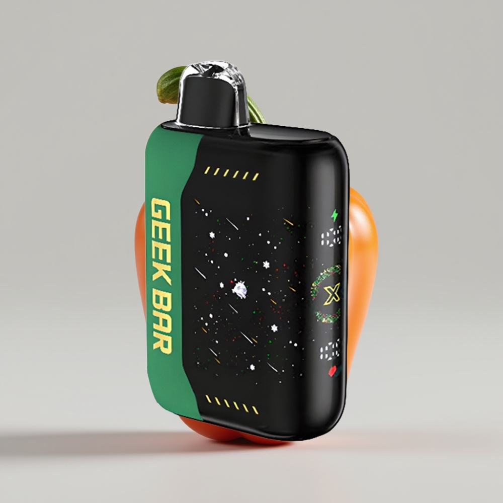 جيك بار بولس Geek Bar Pulse X 25000 نفخة - حتى 25000 نفخة، 0-5% نيكوتين، شاشة منحنية ثلاثية الأبعاد، شحن USB Type-C