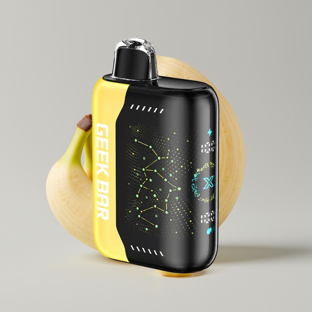 Geek Bar Pulse X 25000 نفخة - حتى 25000 نفخة، 18mL سائل، شاشة منحنية، شحن USB Type-C