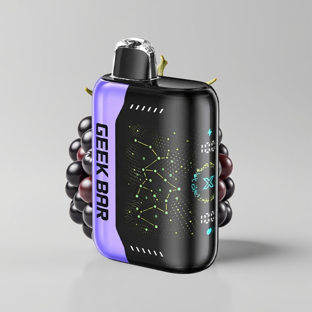 Geek Bar Pulse X 25000 نفخة - حتى 25000 نفخة، 18mL سائل، شاشة منحنية، شحن USB Type-C
