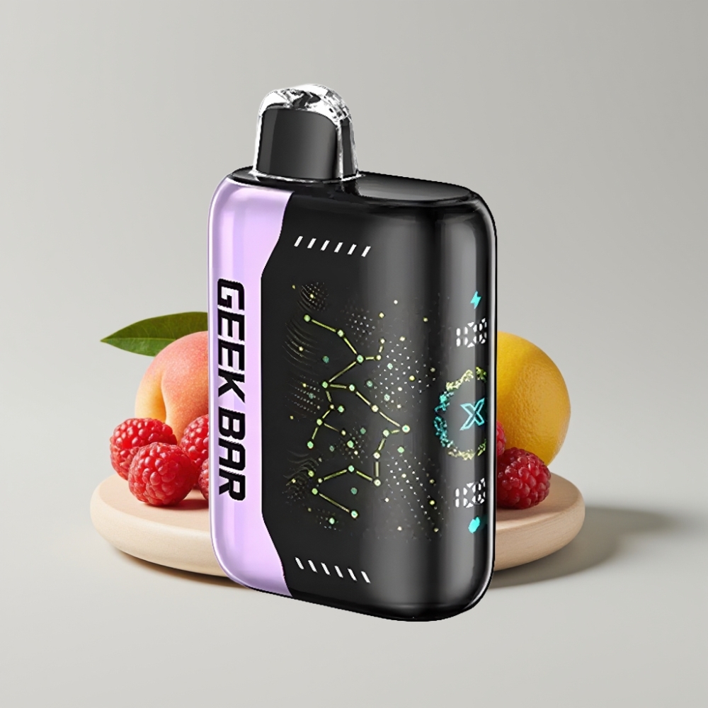 Geek Bar Pulse X 25000 نفخة - حتى 25000 نفخة، 18mL سائل، شاشة منحنية، شحن USB Type-C