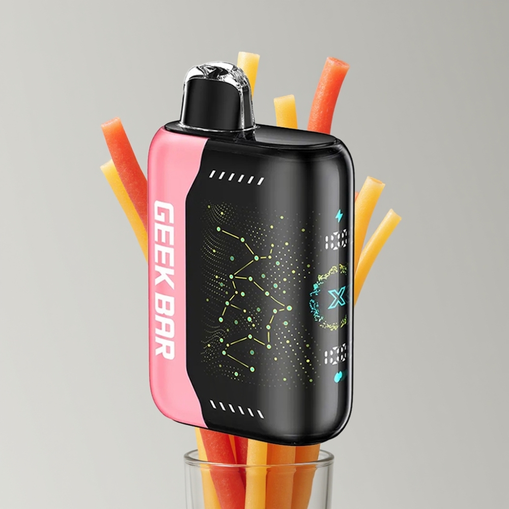 Geek Bar Pulse X 25000 نفخة - حتى 25000 نفخة، 18mL سائل، شاشة منحنية، شحن USB Type-C