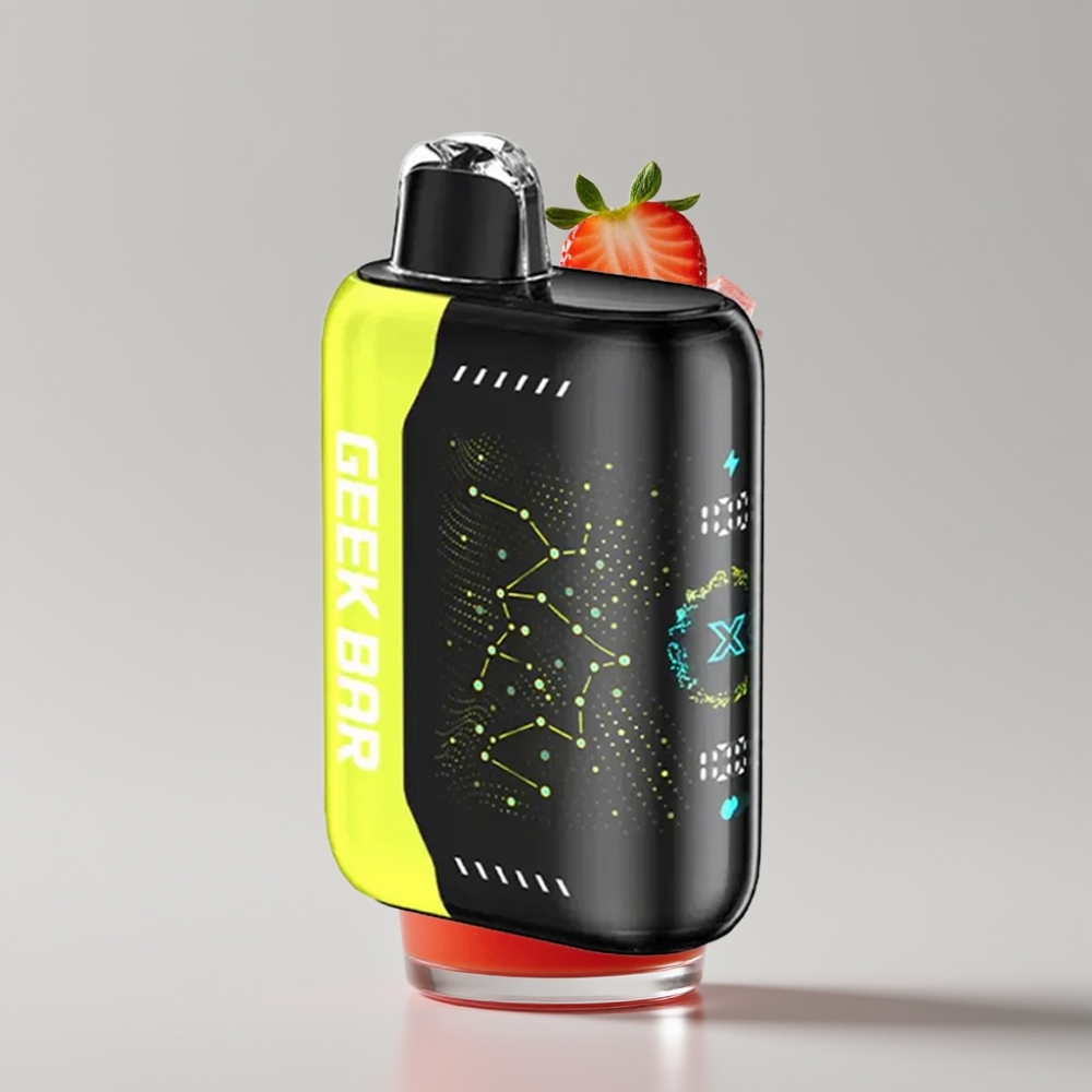 Geek Bar Pulse X 25000 نفخة - حتى 25000 نفخة، 18mL سائل، شاشة منحنية، شحن USB Type-C