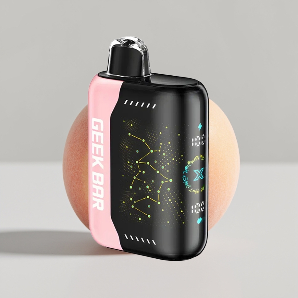Geek Bar Pulse X 25000 نفخة - حتى 25000 نفخة، 18mL سائل، شاشة منحنية، شحن USB Type-C