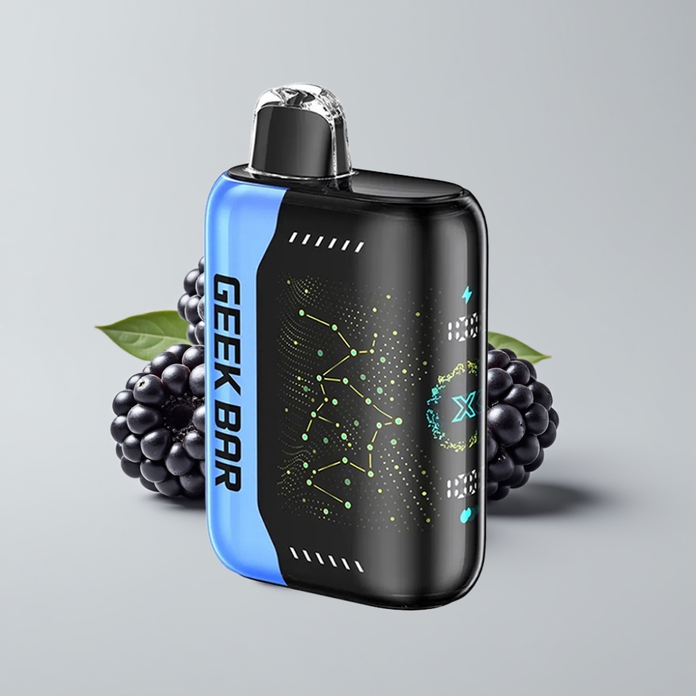 Geek Bar Pulse X 25000 نفخة - حتى 25000 نفخة، 18mL سائل، شاشة منحنية، شحن USB Type-C