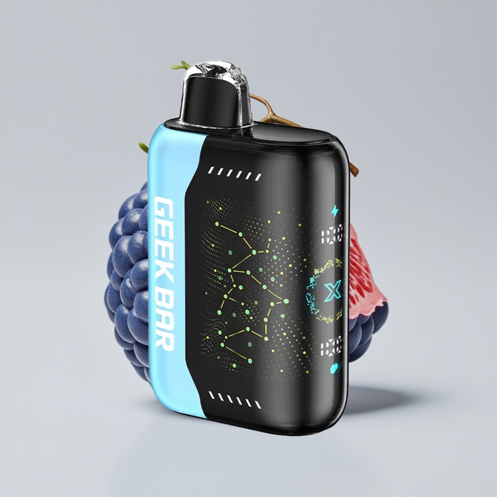 Geek Bar Pulse X 25000 نفخة - حتى 25000 نفخة، 18mL سائل، شاشة منحنية، شحن USB Type-C