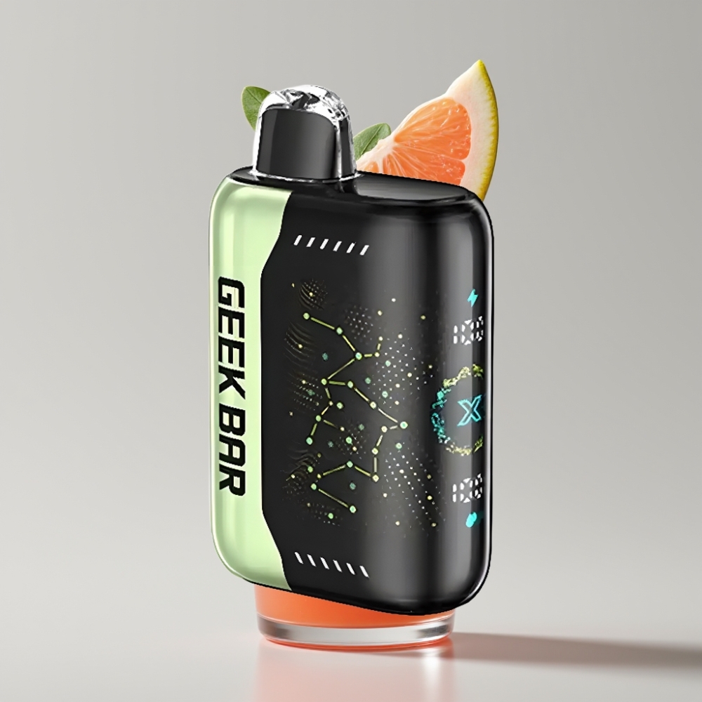 Geek Bar Pulse X 25000 نفخة - حتى 25000 نفخة، 18mL سائل، شاشة منحنية، شحن USB Type-C