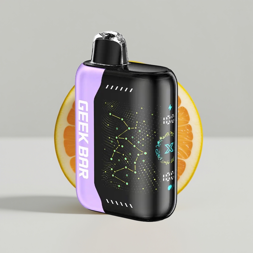 Geek Bar Pulse X 25000 نفخة - حتى 25000 نفخة، 18mL سائل، شاشة منحنية، شحن USB Type-C