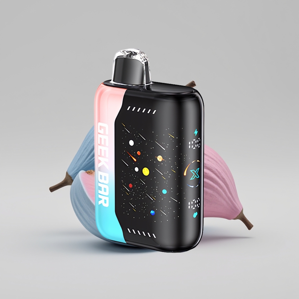 GEEK BAR Pulse X 42K Puffs Meteor Edition وردي وأزرق - شاشة منحنية 3D، 820mAh شحن سريع، ملف مزدوج