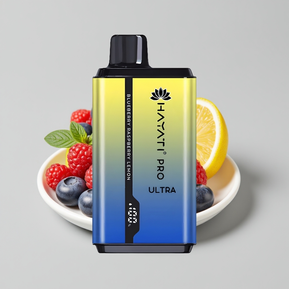 هاياتي برو الترا Hayati Pro Ultra 15000 نفخة - 850مللي أمبير، 2×12مل، 2%، توت أزرق توت فراولة ليمون