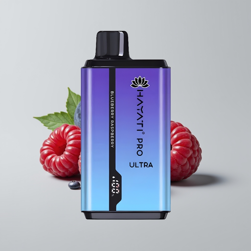 Hayati Pro Ultra 15000 Puffs توت أزرق - توت أحمر 15000 نفخة، 850mAh، 2×12مل، 2% نيكوتين