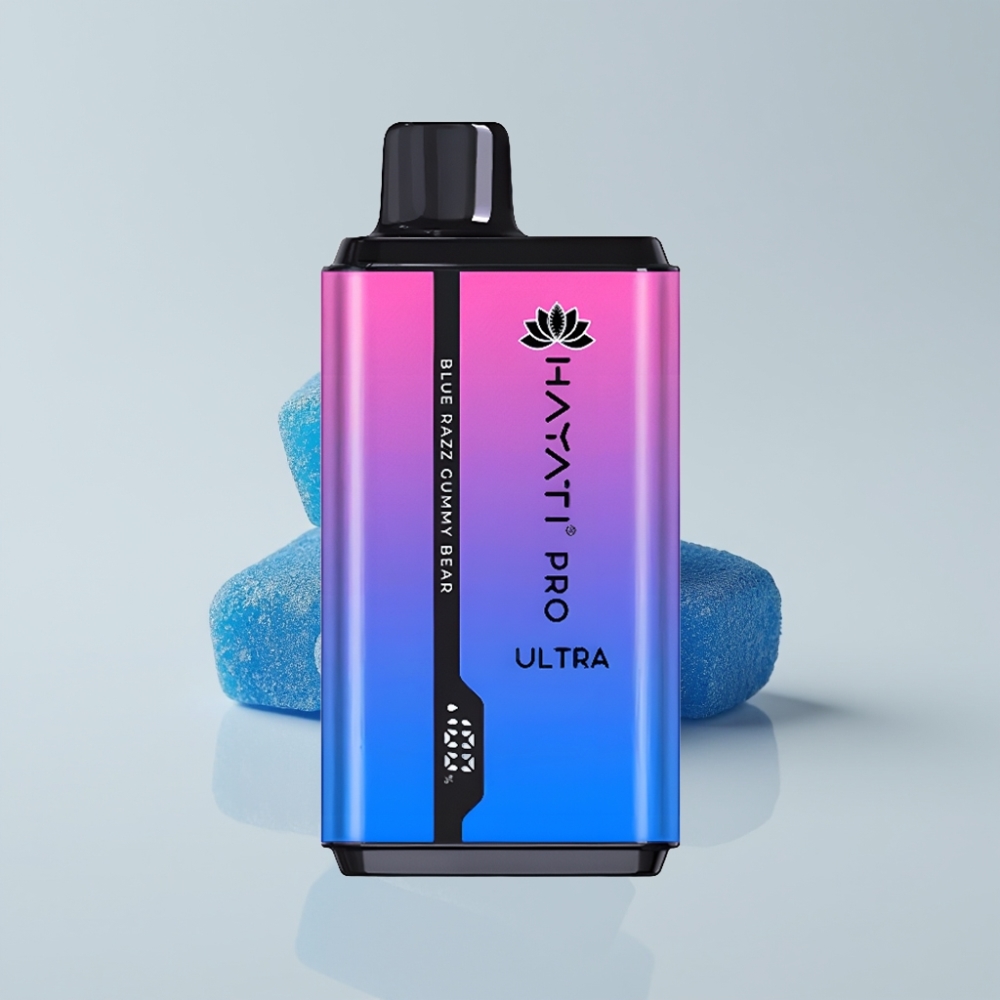 Hayati Pro Ultra 15000 Puffs - 850mAh - 2×12ml - 2% - أزرق توت صمغي