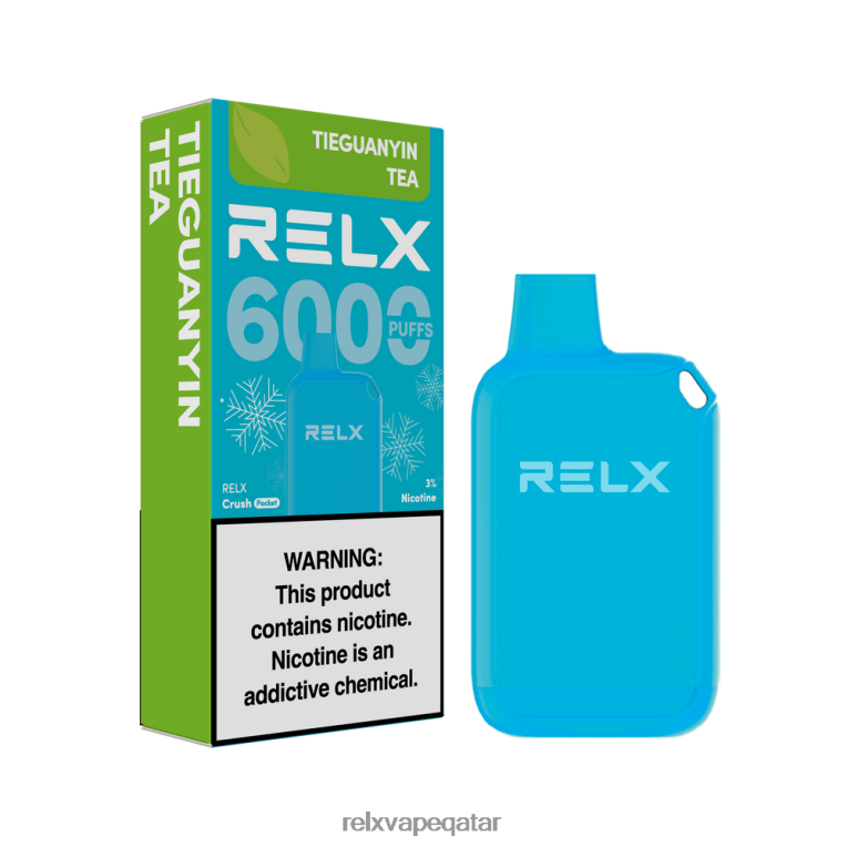 Relx Qatar ZZB0Z22 RELX Crush Pocket 6000 الجليدية شاي تيجوانين