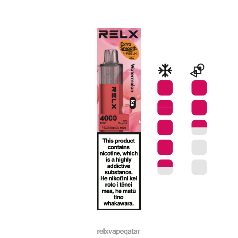 Relx Vape Qatar Price ZZB0Z7 RELX MagicGo 4000 سيجارة يمكن التخلص منها البطيخ (الثلج)