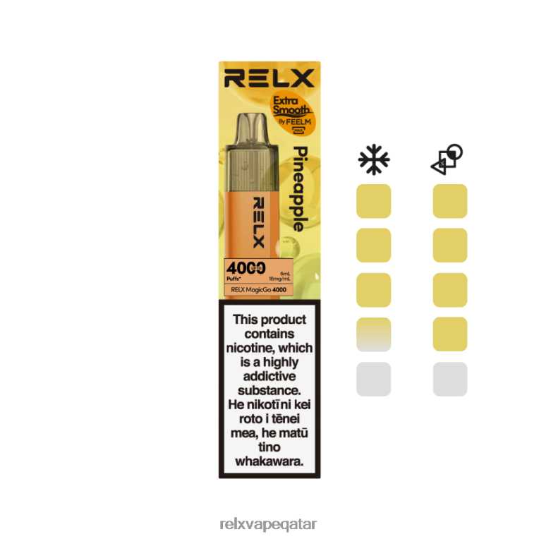 Relx Vape Qatar ZZB0Z1 RELX MagicGo 4000 سيجارة يمكن التخلص منها أناناس